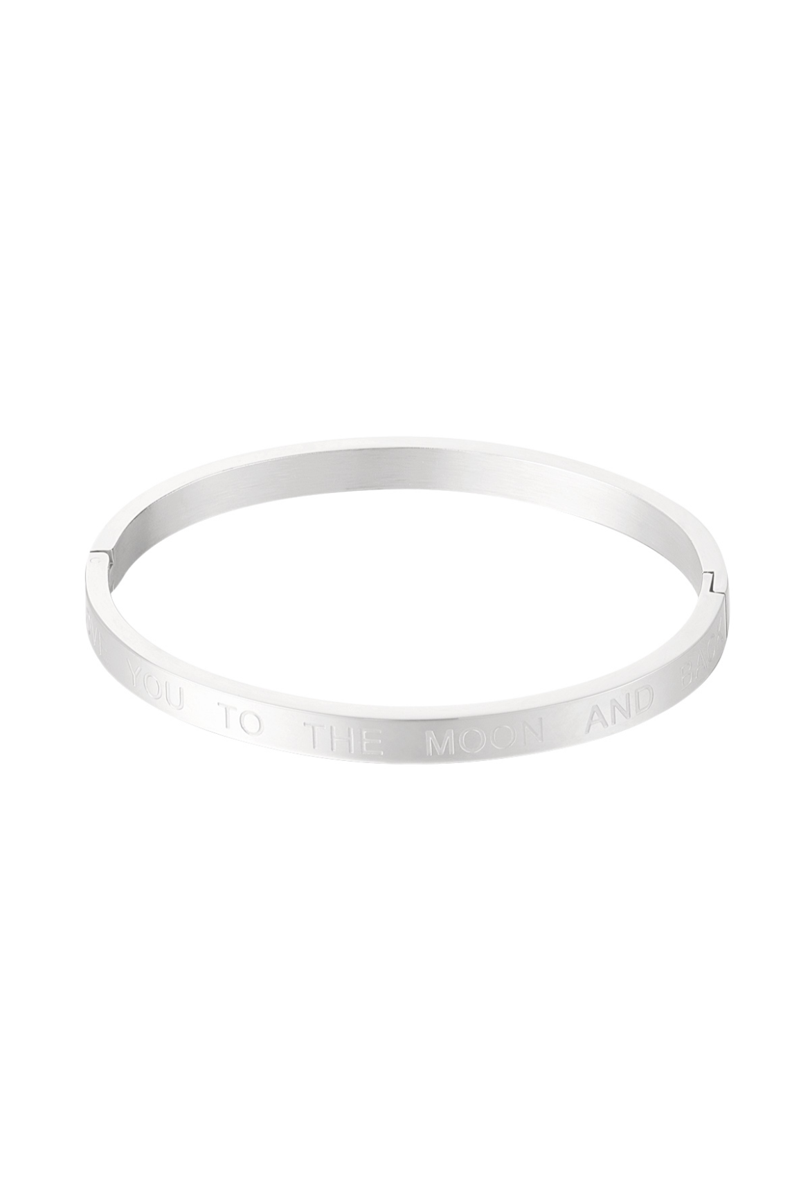 Bangle love you to the moon and back- Zilver