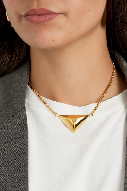 Triangle ketting - Goud