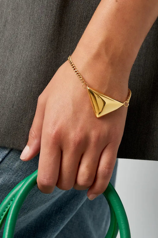 Triangle armband - Goud