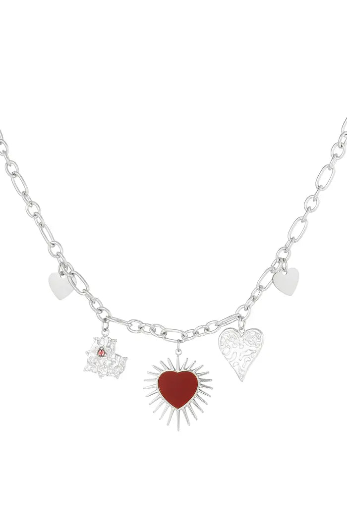 Endless hart ketting - Zilver