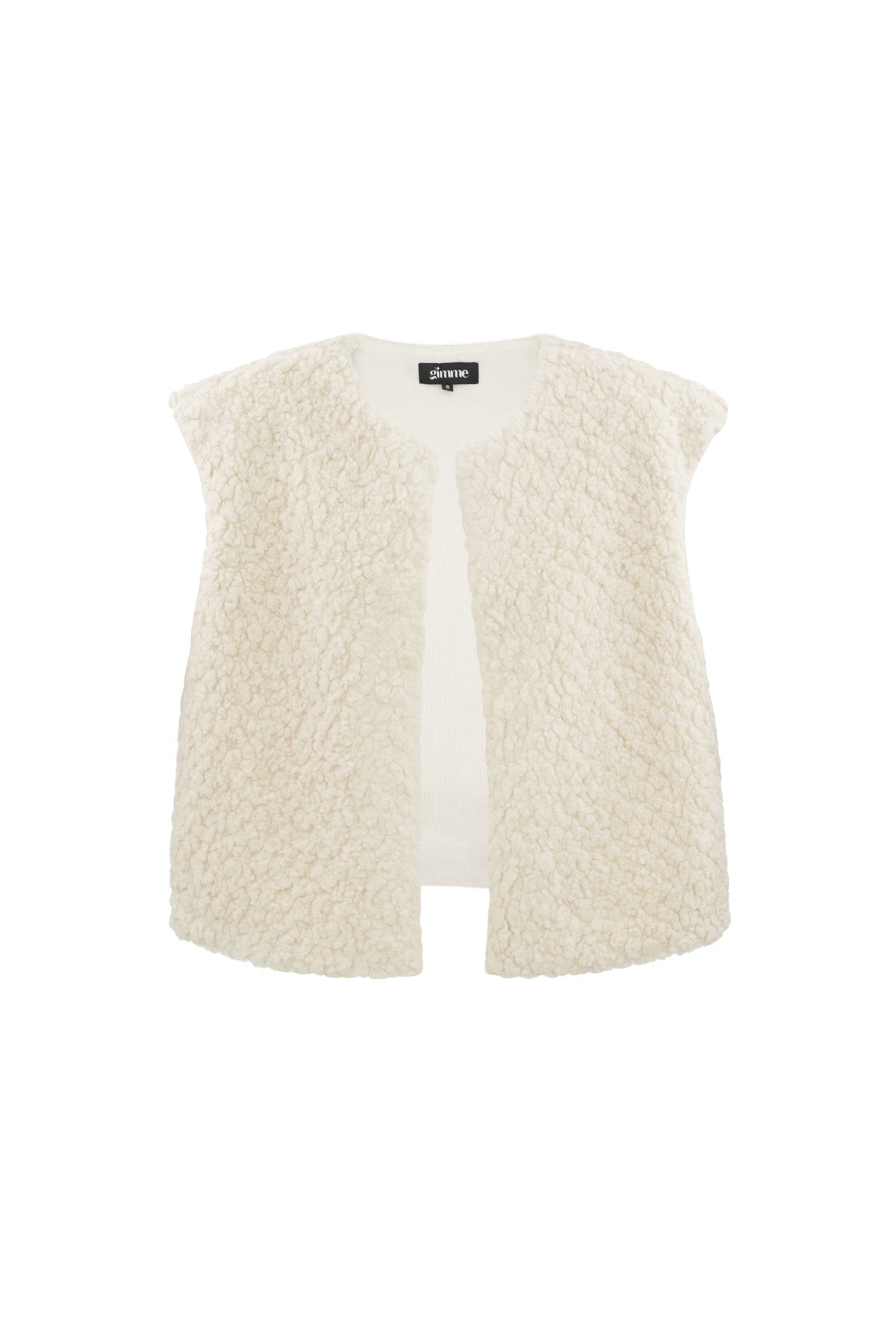 Teddy gilet - Beige