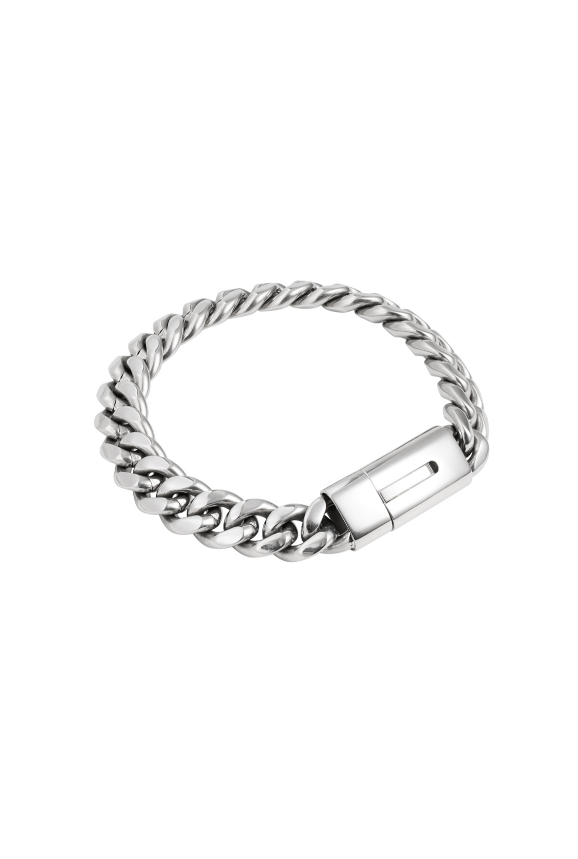 Chain armband dik - Zilver