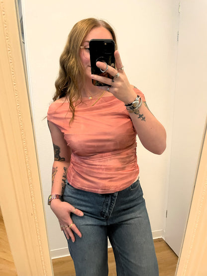 Off shoulder top - Zalm