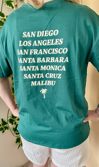 California T-Shirt - Groen