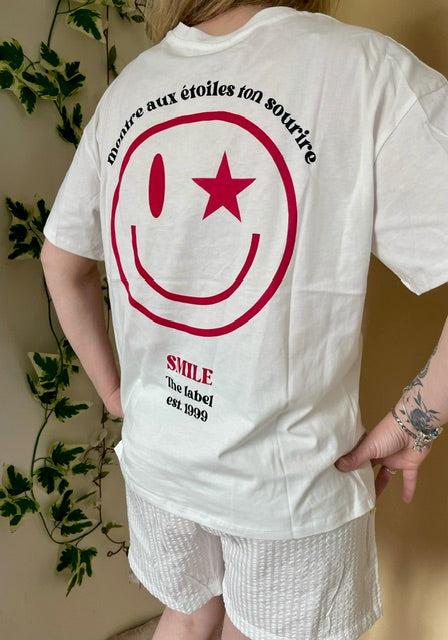 Smiley T-Shirt - Wit